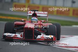 Fernando Alonso (ESP) Ferrari F138. 07.06.2013. Formula 1 World Championship, Rd 7, Canadian Grand Prix, Montreal, Canada, Practice Day.