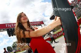 Grid girl. 09.06.2013. Formula 1 World Championship, Rd 7, Canadian Grand Prix, Montreal, Canada, Race Day.