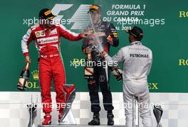 Fernando Alonso (ESP), Scuderia Ferrari, Sebastian Vettel (GER), Red Bull Racing and Lewis Hamilton (GBR), Mercedes Grand Prix  09.06.2013. Formula 1 World Championship, Rd 7, Canadian Grand Prix, Montreal, Canada, Race Day.