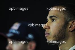 Lewis Hamilton (GBR) Mercedes AMG F1 in the FIA Press Conference. 09.06.2013. Formula 1 World Championship, Rd 7, Canadian Grand Prix, Montreal, Canada, Race Day.