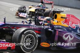 1st place Sebastian Vettel (GER) Red Bull Racing. 09.06.2013. Formula 1 World Championship, Rd 7, Canadian Grand Prix, Montreal, Canada, Race Day.
