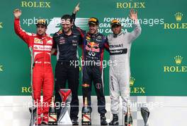 Fernando Alonso (ESP), Scuderia Ferrari, Sebastian Vettel (GER), Red Bull Racing and Lewis Hamilton (GBR), Mercedes Grand Prix  09.06.2013. Formula 1 World Championship, Rd 7, Canadian Grand Prix, Montreal, Canada, Race Day.