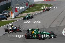 Giedo van der Garde (NLD) Caterham CT03. 09.06.2013. Formula 1 World Championship, Rd 7, Canadian Grand Prix, Montreal, Canada, Race Day.