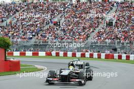 Esteban Gutierrez (MEX) Sauber C32. 09.06.2013. Formula 1 World Championship, Rd 7, Canadian Grand Prix, Montreal, Canada, Race Day.