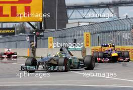 Nico Rosberg (GER), Mercedes GP  09.06.2013. Formula 1 World Championship, Rd 7, Canadian Grand Prix, Montreal, Canada, Race Day.
