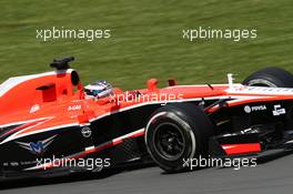 Jules Bianchi (FRA) Marussia F1 Team MR02. 09.06.2013. Formula 1 World Championship, Rd 7, Canadian Grand Prix, Montreal, Canada, Race Day.