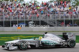 Nico Rosberg (GER) Mercedes AMG F1 W04. 09.06.2013. Formula 1 World Championship, Rd 7, Canadian Grand Prix, Montreal, Canada, Race Day.