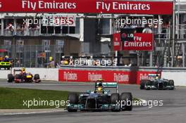 Lewis Hamilton (GBR) Mercedes AMG F1 W04. 09.06.2013. Formula 1 World Championship, Rd 7, Canadian Grand Prix, Montreal, Canada, Race Day.