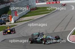 Nico Rosberg (GER) Mercedes AMG F1 W04. 09.06.2013. Formula 1 World Championship, Rd 7, Canadian Grand Prix, Montreal, Canada, Race Day.