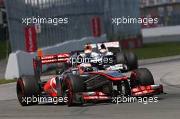 Jenson Button (GBR) McLaren MP4-28. 09.06.2013. Formula 1 World Championship, Rd 7, Canadian Grand Prix, Montreal, Canada, Race Day.