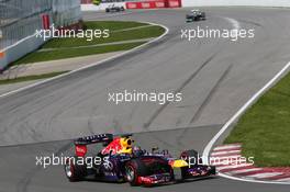 Sebastian Vettel (GER) Red Bull Racing RB9. 09.06.2013. Formula 1 World Championship, Rd 7, Canadian Grand Prix, Montreal, Canada, Race Day.
