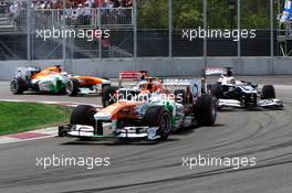 Adrian Sutil (GER) Sahara Force India VJM06. 09.06.2013. Formula 1 World Championship, Rd 7, Canadian Grand Prix, Montreal, Canada, Race Day.