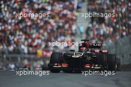 Kimi Raikkonen (FIN) Lotus F1 E21. 09.06.2013. Formula 1 World Championship, Rd 7, Canadian Grand Prix, Montreal, Canada, Race Day.