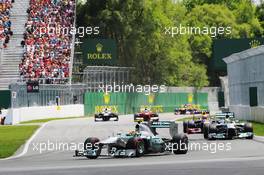 Lewis Hamilton (GBR) Mercedes AMG F1 W04. 09.06.2013. Formula 1 World Championship, Rd 7, Canadian Grand Prix, Montreal, Canada, Race Day.