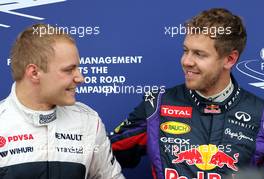 Valtteri Bottas (FIN), Williams F1 Team and Sebastian Vettel (GER), Red Bull Racing  08.06.2013. Formula 1 World Championship, Rd 7, Canadian Grand Prix, Montreal, Canada, Qualifying Day.