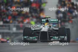 Lewis Hamilton (GBR) Mercedes AMG F1 W04. 08.06.2013. Formula 1 World Championship, Rd 7, Canadian Grand Prix, Montreal, Canada, Qualifying Day.