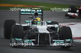 Lewis Hamilton (GBR) Mercedes AMG F1 W04. 08.06.2013. Formula 1 World Championship, Rd 7, Canadian Grand Prix, Montreal, Canada, Qualifying Day.