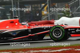 Jules Bianchi (FRA) Marussia F1 Team MR02. 08.06.2013. Formula 1 World Championship, Rd 7, Canadian Grand Prix, Montreal, Canada, Qualifying Day.