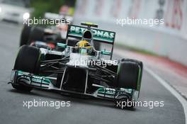 Lewis Hamilton (GBR) Mercedes AMG F1 W04. 08.06.2013. Formula 1 World Championship, Rd 7, Canadian Grand Prix, Montreal, Canada, Qualifying Day.