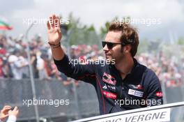 Jean-Eric Vergne (FRA) Scuderia Toro Rosso on the drivers parade. 09.06.2013. Formula 1 World Championship, Rd 7, Canadian Grand Prix, Montreal, Canada, Race Day.