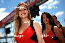 Grid girls. 09.06.2013. Formula 1 World Championship, Rd 7, Canadian Grand Prix, Montreal, Canada, Race Day.