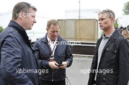 (L to R): David Croft (GBR) Sky Sports Commentator with Martin Brundle (GBR) Sky Sports Commentator and David Coulthard (GBR) Red Bull Racing and Scuderia Toro Advisor / BBC Television Commentator. 06.06.2013. Formula 1 World Championship, Rd 7, Canadian Grand Prix, Montreal, Canada, Preparation Day.