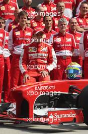 Felipe Massa (BRA) Ferrari in a team photograph. 12.04.2013. Formula 1 World Championship, Rd 3, Chinese Grand Prix, Shanghai, China, Practice Day.