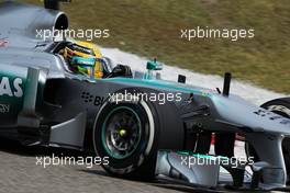 Lewis Hamilton (GBR) Mercedes AMG F1 W04. 12.04.2013. Formula 1 World Championship, Rd 3, Chinese Grand Prix, Shanghai, China, Practice Day.