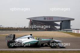 Nico Rosberg (GER) Mercedes AMG F1 W04. 12.04.2013. Formula 1 World Championship, Rd 3, Chinese Grand Prix, Shanghai, China, Practice Day.