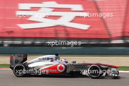 Jenson Button (GBR) McLaren MP4-28. 12.04.2013. Formula 1 World Championship, Rd 3, Chinese Grand Prix, Shanghai, China, Practice Day.