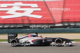 Nico Hulkenberg (GER) Sauber C32. 12.04.2013. Formula 1 World Championship, Rd 3, Chinese Grand Prix, Shanghai, China, Practice Day.