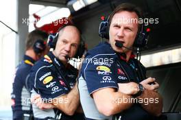 Christian Horner (GBR) Red Bull Racing Team Principal and Adrian Newey (GBR) Red Bull Racing Chief Technical Officer. 12.04.2013. Formula 1 World Championship, Rd 3, Chinese Grand Prix, Shanghai, China, Practice Day.