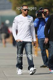 Lewis Hamilton (GBR) Mercedes AMG F1. 12.04.2013. Formula 1 World Championship, Rd 3, Chinese Grand Prix, Shanghai, China, Practice Day.