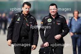 (L to R): Federico Gastaldi (ARG) Lotus F1 Team Business Development Director with Eric Boullier (FRA) Lotus F1 Team Principal. 12.04.2013. Formula 1 World Championship, Rd 3, Chinese Grand Prix, Shanghai, China, Practice Day.