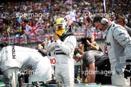 Lewis Hamilton (GBR) Mercedes AMG F1 on the grid. 14.04.2013. Formula 1 World Championship, Rd 3, Chinese Grand Prix, Shanghai, China, Race Day.