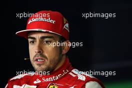 Fernando Alonso (ESP) Ferrari in the FIA Press Conference. 14.04.2013. Formula 1 World Championship, Rd 3, Chinese Grand Prix, Shanghai, China, Race Day.