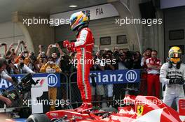 Race winner Fernando Alonso (ESP) Ferrari F138 celebrates in parc ferme. 14.04.2013. Formula 1 World Championship, Rd 3, Chinese Grand Prix, Shanghai, China, Race Day.