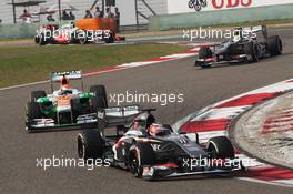 Nico Hulkenberg (GER) Sauber C32. 14.04.2013. Formula 1 World Championship, Rd 3, Chinese Grand Prix, Shanghai, China, Race Day.