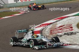 Lewis Hamilton (GBR) Mercedes AMG F1 W04. 14.04.2013. Formula 1 World Championship, Rd 3, Chinese Grand Prix, Shanghai, China, Race Day.