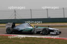 Lewis Hamilton (GBR) Mercedes AMG F1 W04. 13.04.2013. Formula 1 World Championship, Rd 3, Chinese Grand Prix, Shanghai, China, Qualifying Day.