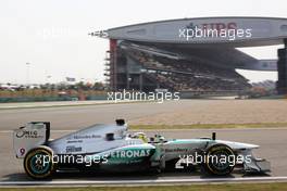 Nico Rosberg (GER) Mercedes AMG F1 W04. 13.04.2013. Formula 1 World Championship, Rd 3, Chinese Grand Prix, Shanghai, China, Qualifying Day.
