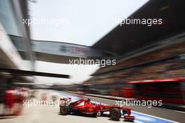 Felipe Massa (BRA) Ferrari F138 leaves the pits. 13.04.2013. Formula 1 World Championship, Rd 3, Chinese Grand Prix, Shanghai, China, Qualifying Day.