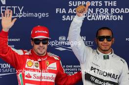 Fernando Alonso (ESP), Scuderia Ferrari and Lewis Hamilton (GBR), Mercedes Grand Prix  13.04.2013. Formula 1 World Championship, Rd 3, Chinese Grand Prix, Shanghai, China, Qualifying Day.