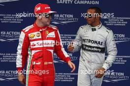 Lewis Hamilton (GBR) Mercedes AMG F1 gets pole position and Fernando Alonso (ESP) Ferrari 3rd. 13.04.2013. Formula 1 World Championship, Rd 3, Chinese Grand Prix, Shanghai, China, Qualifying Day.