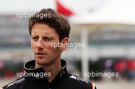 Romain Grosjean (FRA) Lotus F1 Team. 20.04.2014. Formula 1 World Championship, Rd 4, Chinese Grand Prix, Shanghai, China, Race Day.