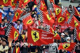 Ferrari fans. 20.04.2014. Formula 1 World Championship, Rd 4, Chinese Grand Prix, Shanghai, China, Race Day.