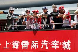 The drivers parade. 14.04.2013. Formula 1 World Championship, Rd 3, Chinese Grand Prix, Shanghai, China, Race Day.