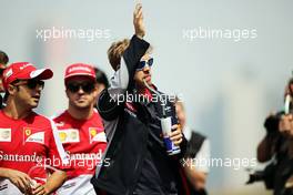 Sebastian Vettel (GER) Red Bull Racing on the drivers parade. 14.04.2013. Formula 1 World Championship, Rd 3, Chinese Grand Prix, Shanghai, China, Race Day.