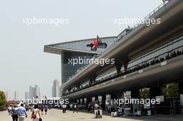 The paddock. 14.04.2013. Formula 1 World Championship, Rd 3, Chinese Grand Prix, Shanghai, China, Race Day.