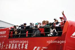 The drivers parade. 20.04.2014. Formula 1 World Championship, Rd 4, Chinese Grand Prix, Shanghai, China, Race Day.